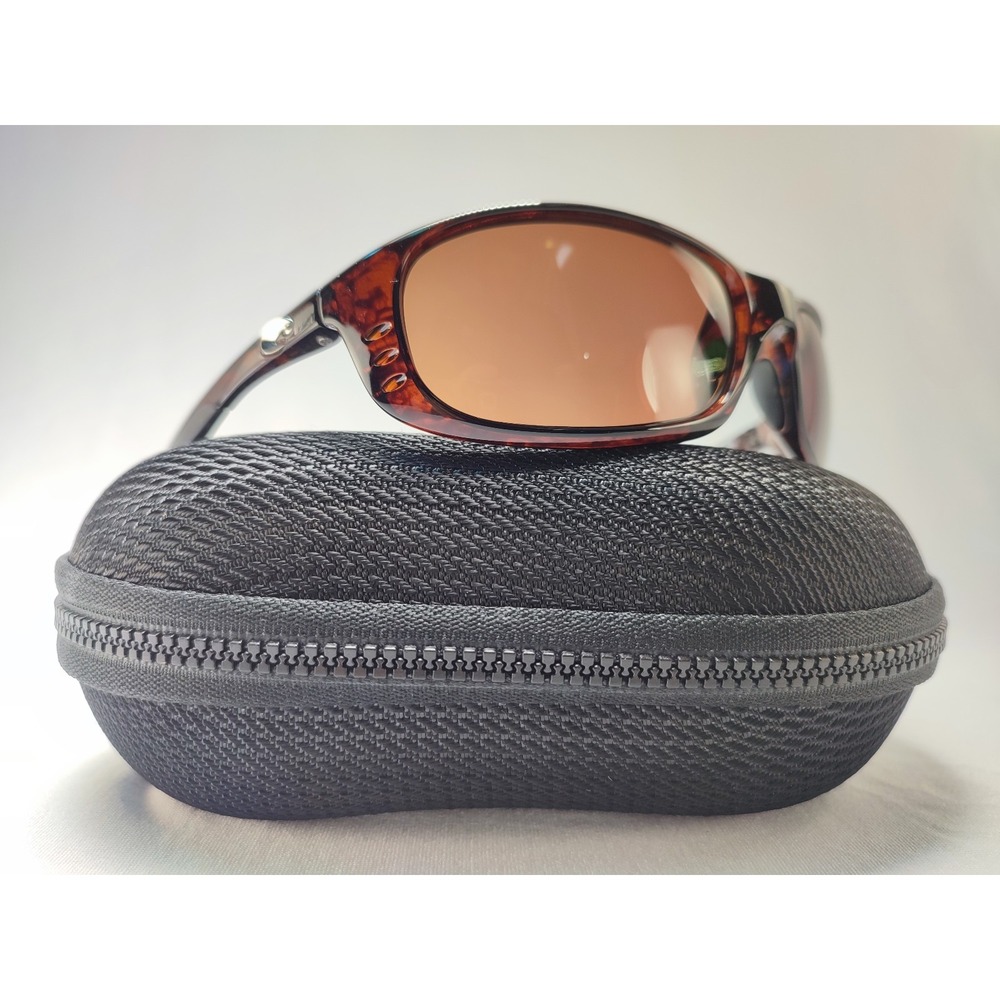 Costa Del Mar Brine BR 10 Tortoise 580P Copper Polarized Wrap Sunglasses